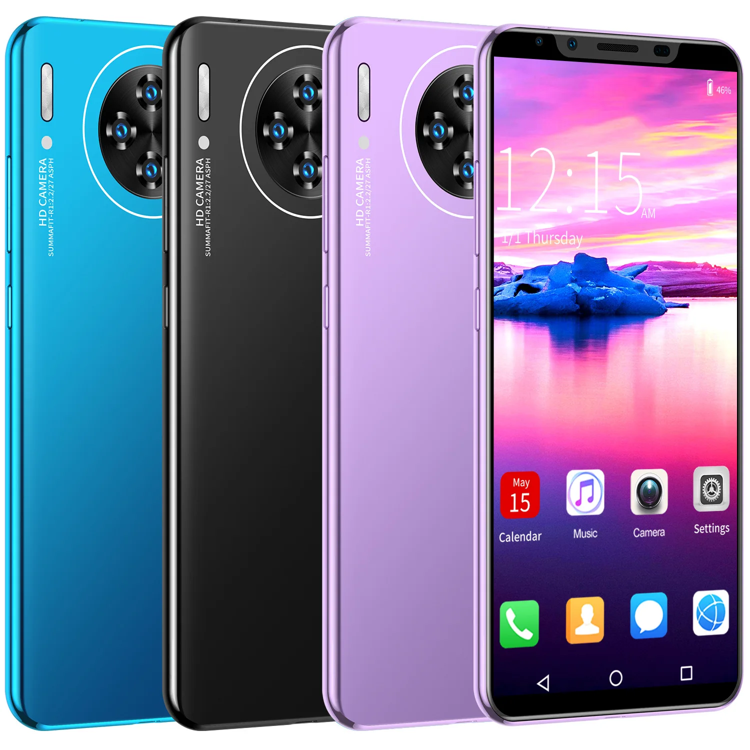  Смартфон M30 plus 8 + 16 Мп 4 ядра две SIM-карты 64 ГБ 5 дюйма Android