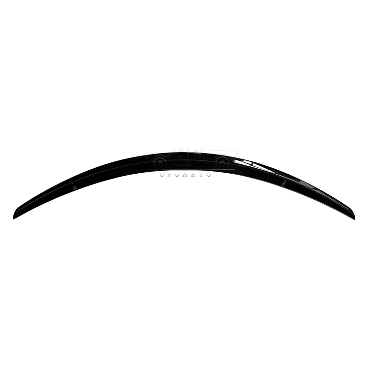 Haosheng Car Parts Factory R&D Produce ABS Carbon Fiber Rear Trunk Lip Plaid Rear Spoiler For Tesla Model S Models