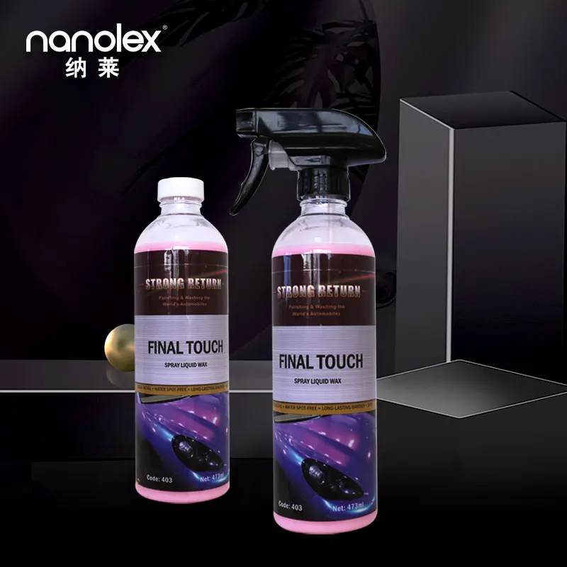 Nanolex 403 liquid spray quick detailing wax quick detailing final touch spray for car paint repair free sample