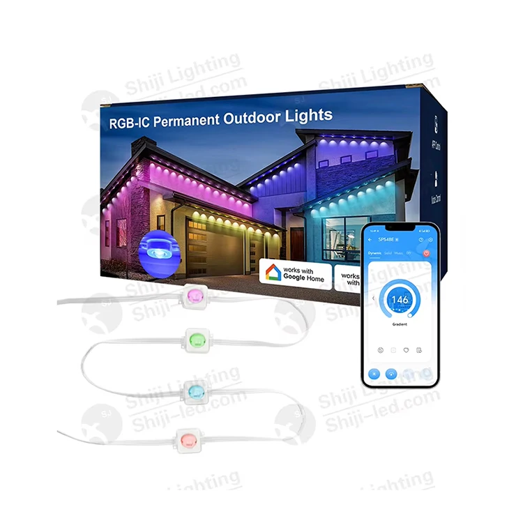 SHIJI Wholesale Holiday Christmas Permanent Led Lighting 24V WS2811 RGB 30mm Rgbw Led Pixel Point Light Outdoor