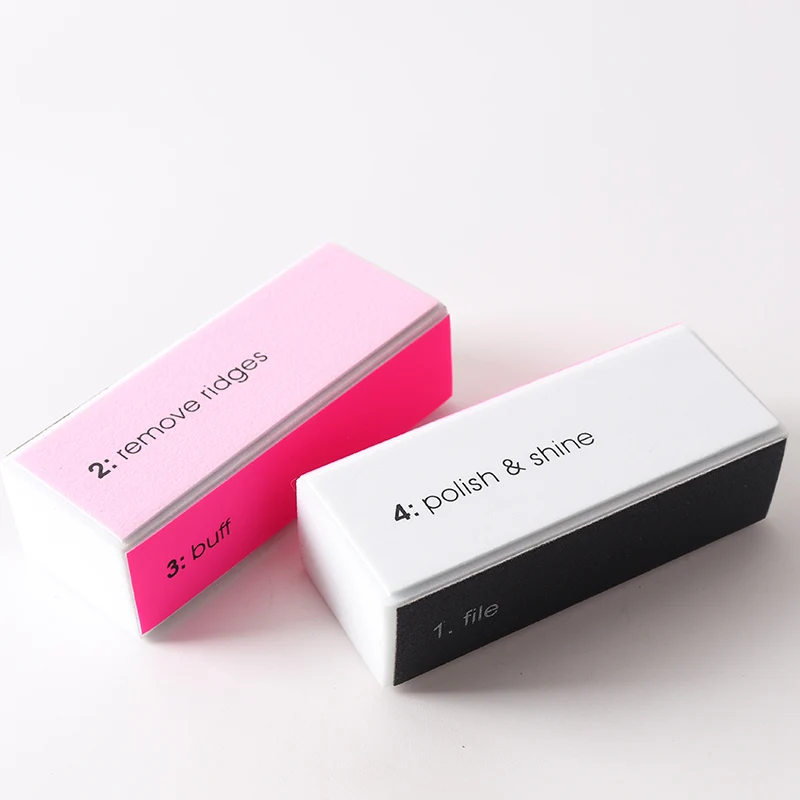 Professional manicure tools 4 way shine nail buffer block