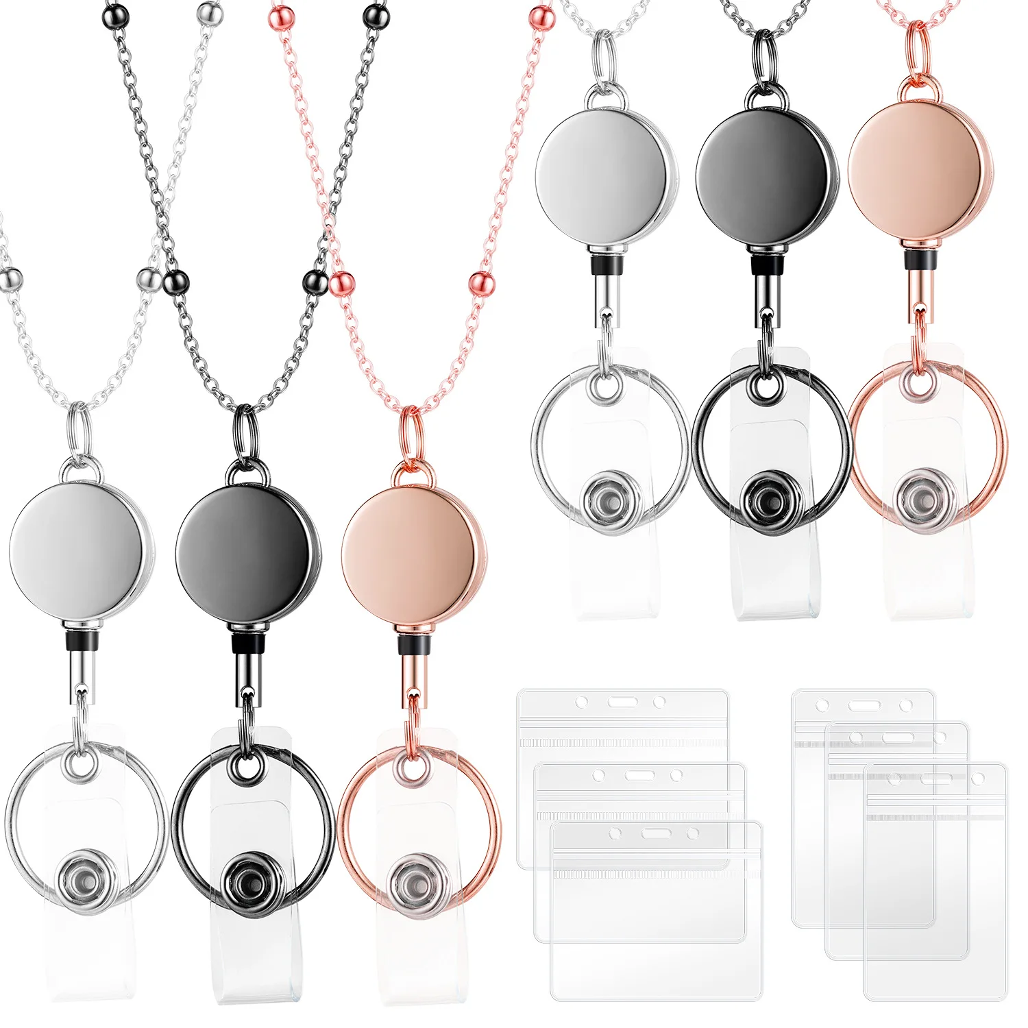 Изготовленный на заказ золотой цепочки держатель для значков кулон брелок винтажный ключ Кварцевые ожерелья оптом винтажные стеклянные с бусинами