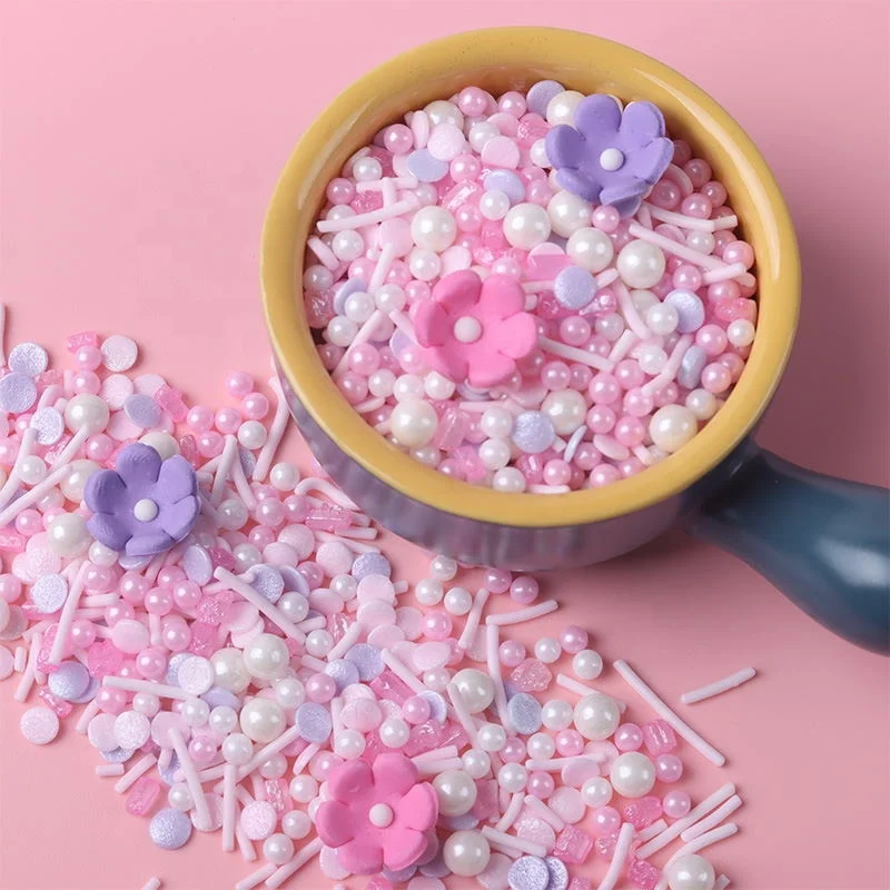 Edible Daisy Sugar Sprinkles Flowers Baking Decorate Cake Decoraionts Sprinkles Edible Candy for Girls Cake Decorations