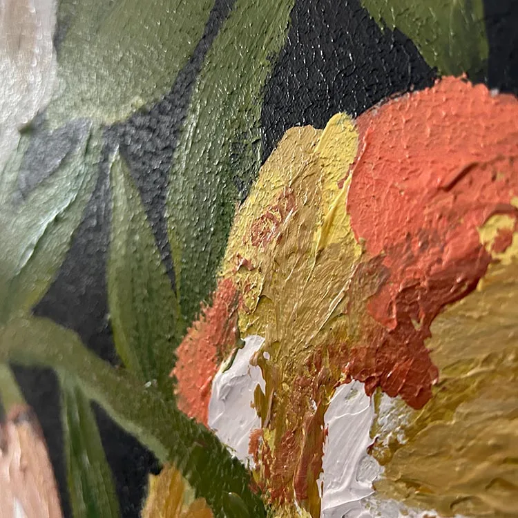 Home Decor Large Flowers Hand Painted Oil Paintings Canvas Wall Art Work Abstract