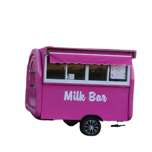 Новый мобильный грузовик из нержавеющей стали для еды, велосипед для мороженого, тележка для еды, трейлер для хот-догов, пиццы