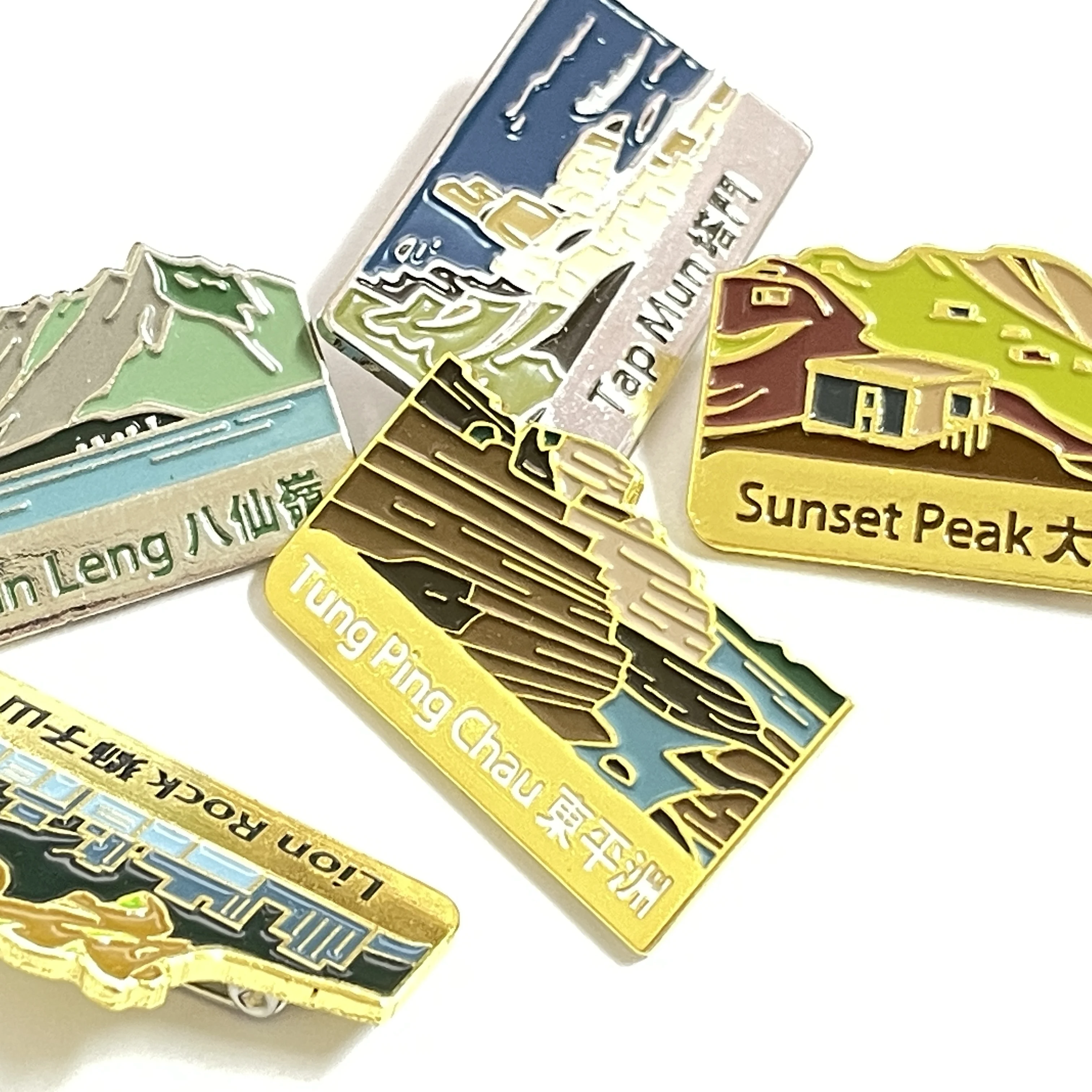 Fashion Hot selling Metal badge Custom zinc Alloy badge Cheap lapel pin enamel free sample place name lapel pin