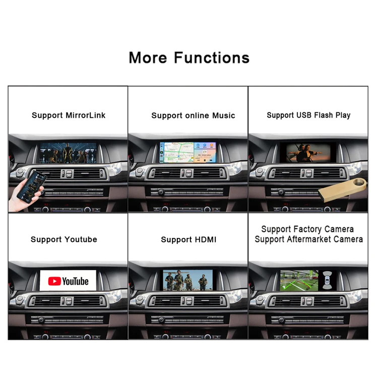 Wireless CarPlay Android Auto Multimedia Video Box Car Gadgets For BMW NBT Android 11 Wireless 5 Series