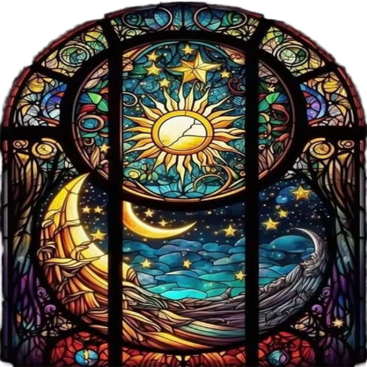 Abstract Moon Diamond Art Kit Full Drill Painting Craft Mosaic Dots