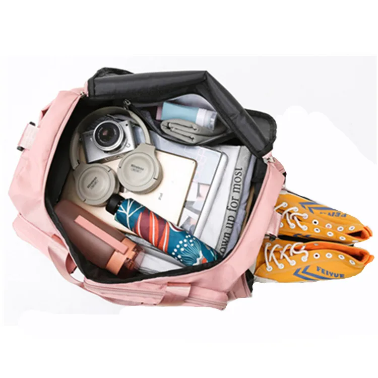 Gym Bag Women Custom Logo With Shoe Compartment Travel Bag Sport Shoulder Bag