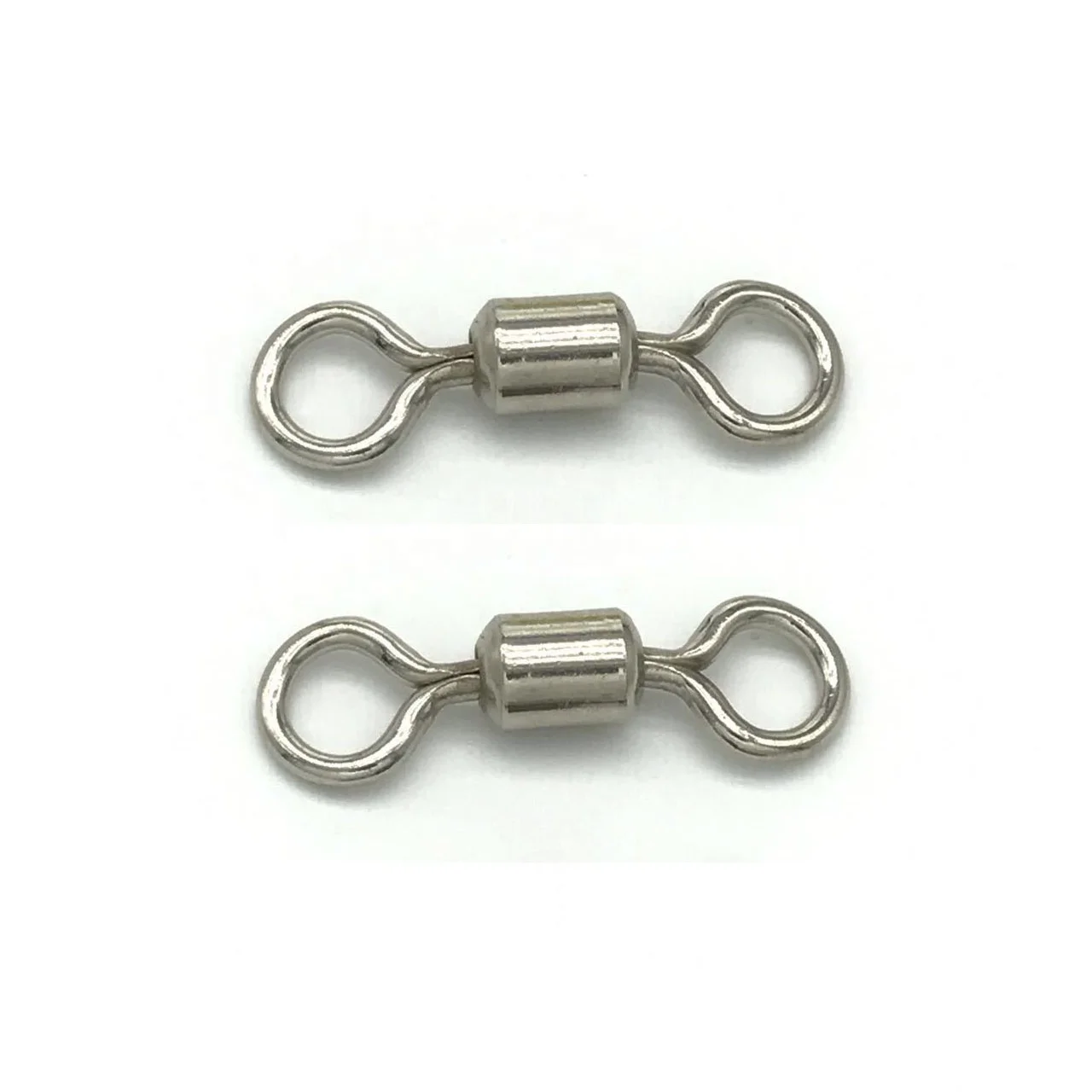 Fast delivery Wholesale high quality White nickel copper Stainless Steel American fishing accessories rolling swivel