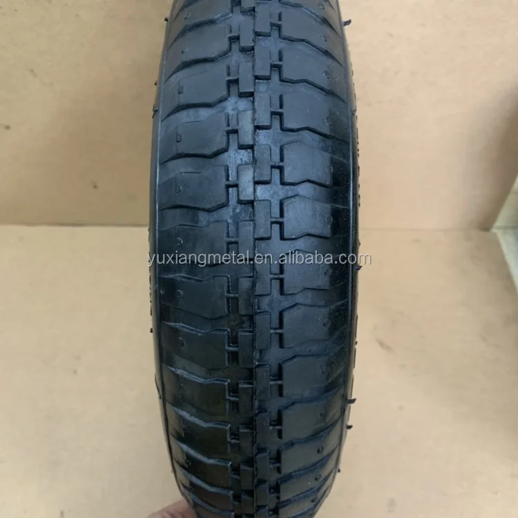 3.50-8 pneumatic wheel with plastic rim for wheelbarrow