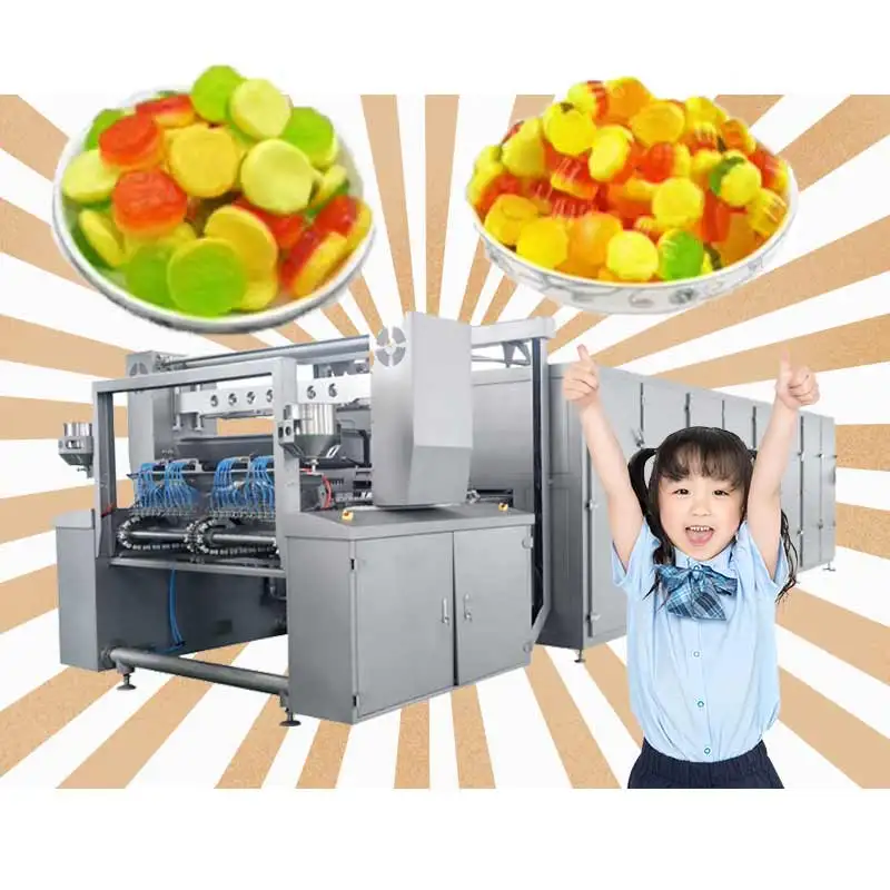 Gummy bear depositor candy making machine fully-automatic gummy candy servo driven soft candy depositing machine PLC control