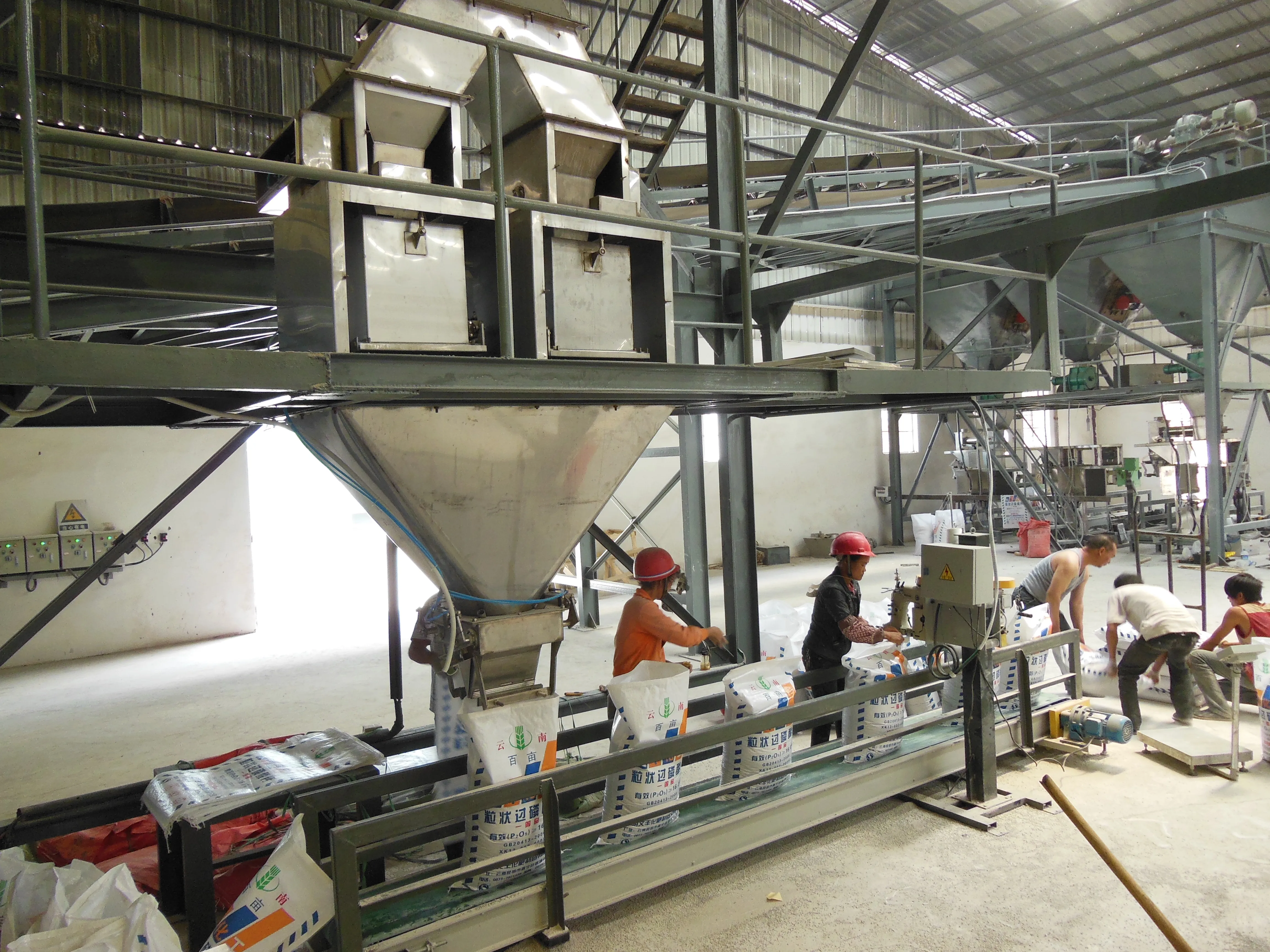 Organic Compound Fertilizer Making Machines For Bagging Pellet Packaging Automatic