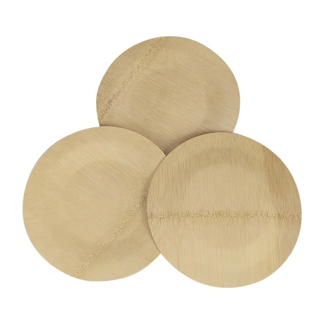
Eco friendly disposable biodegradable disposable bamboo plate 