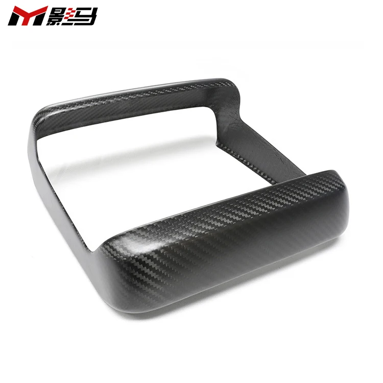 For Tesla Model S X 2023+ Dry Carbon Rear Seat Screen Frame Cover Screen Bezel Overlay