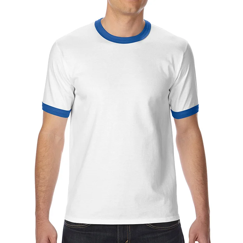 2023 Hot Selling Custom Laser Holographic Reflective OEM Best-Selling Ringer T Shirt For Men
