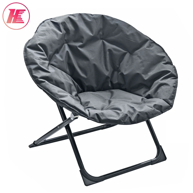 Portable Lightweight Comfortable Metal aluminium green ground heavy duty Folding camping Lawn Moon Chair for adults