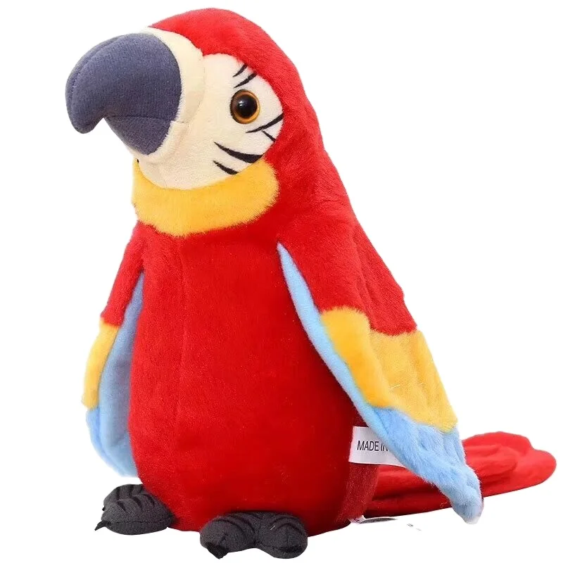 2019 Hot Selling New Style Cute Rpeating Talking Plush Parrot Birds Toys For Girls