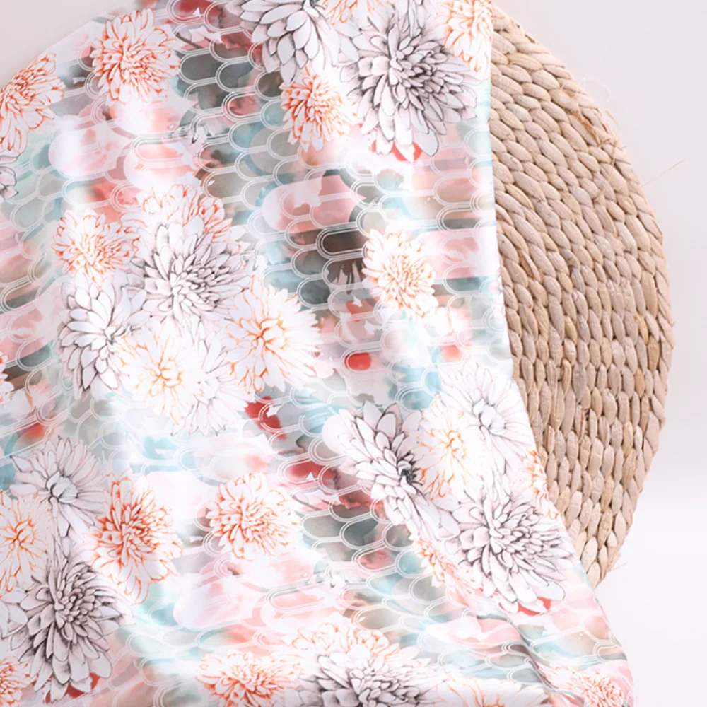 Cheap Silk Feel Polyester Fabric Material Soft Clothing Material Multiple Uses