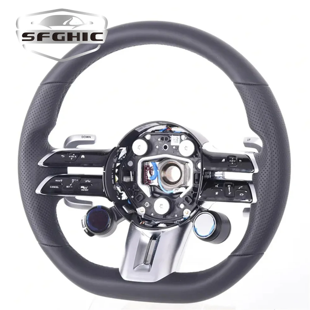 Leather Steering Wheel For Mercedes Benz W205 W213 W212 CLS S CLASS W204 W222 W221 CLS550 C300 GTC R190 W203 GLA W176