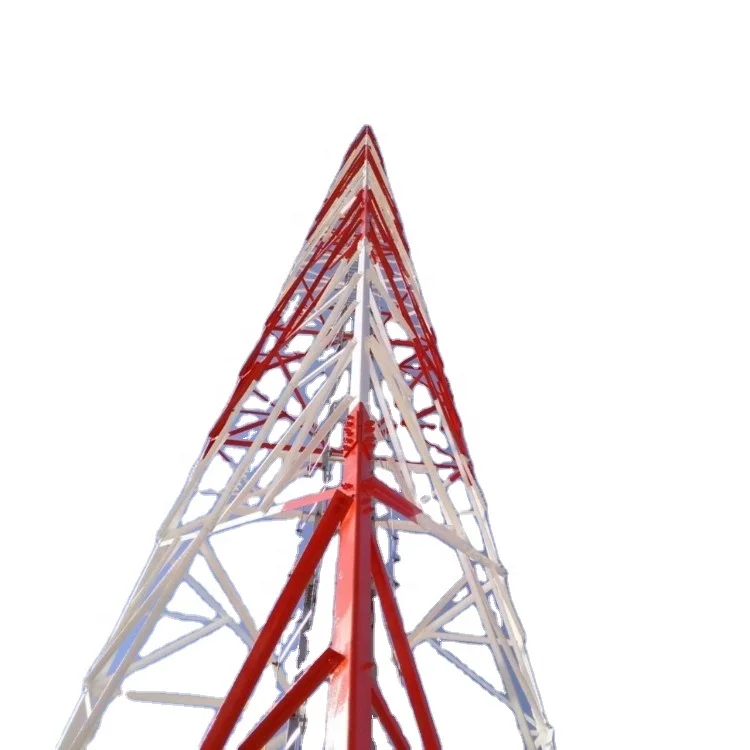 42 45 48 50 52 55 60 65 M Meter 3 Legged Galvanized Microwave Antenna Telecommunication Angle Steel Tower