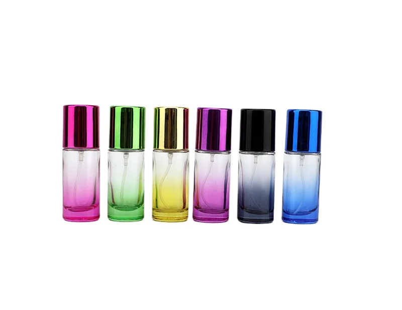 Refillable 15ml 1oz 2oz Matte Colorful Glass Fine Mist Spray Bottle With Spray Pump Cap