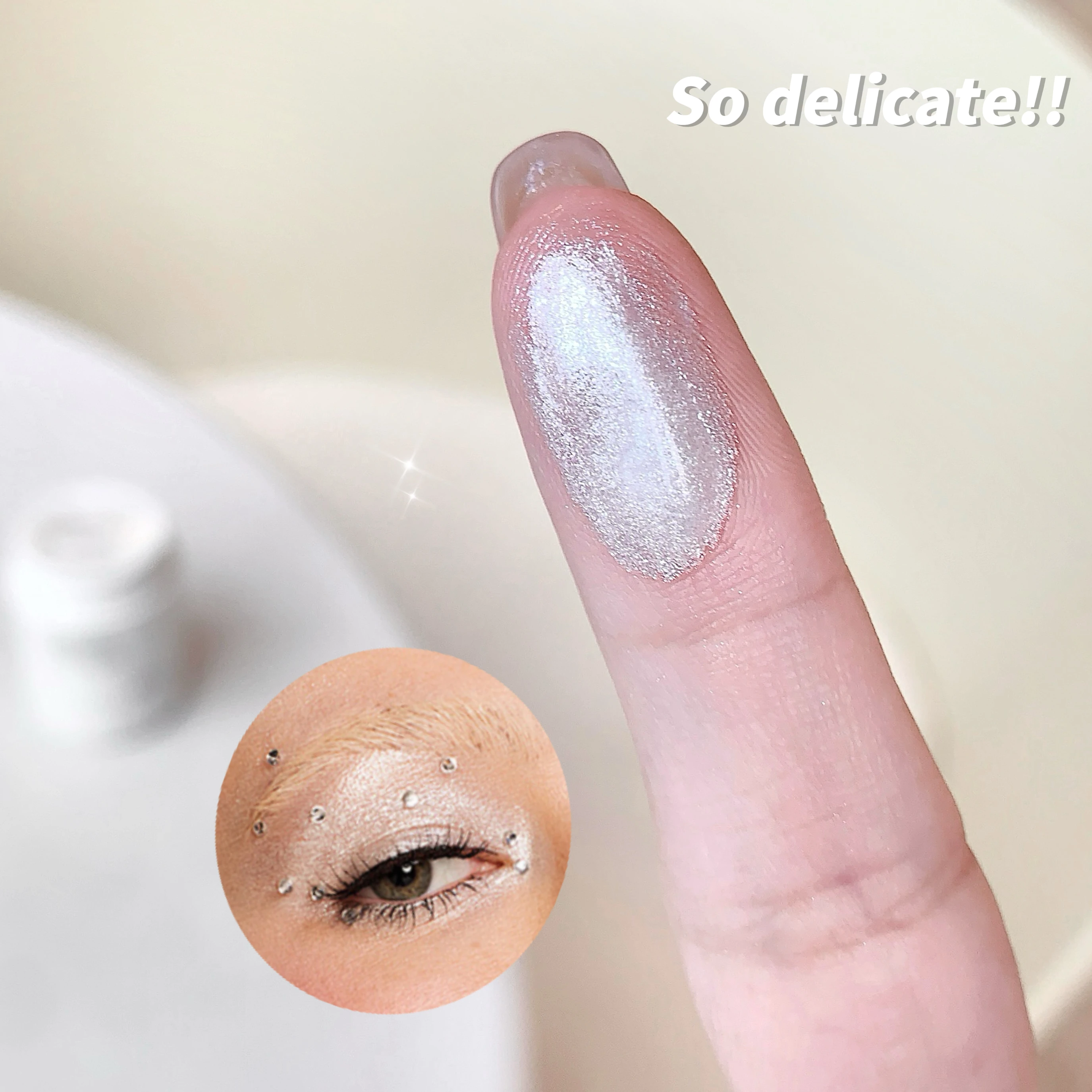 SHAQINUO High quality Galactic Star Diamond Highlighter Makeup Pearlescent And Shiny Sparkling Face Luminizer Cream