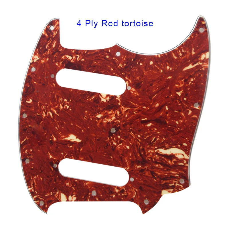 leroo Guitar parts Pickguard  FD American Mustang Guitar Pick guard No control hole best quality guitarra Scratch Plate
