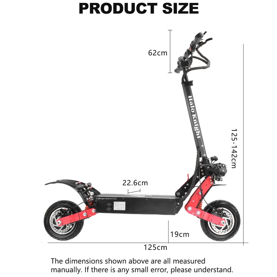 Elwctric Scooter Adult Trotinette Electrique 52V 2000W CZ Warehouse Halo Knight T108