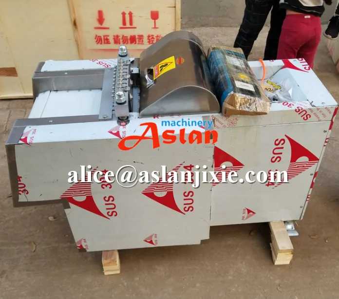 automatic stainless steel frozen beef meat cutter/Mutton meat cube cutting machine/frozen chicken breast dicing machine
