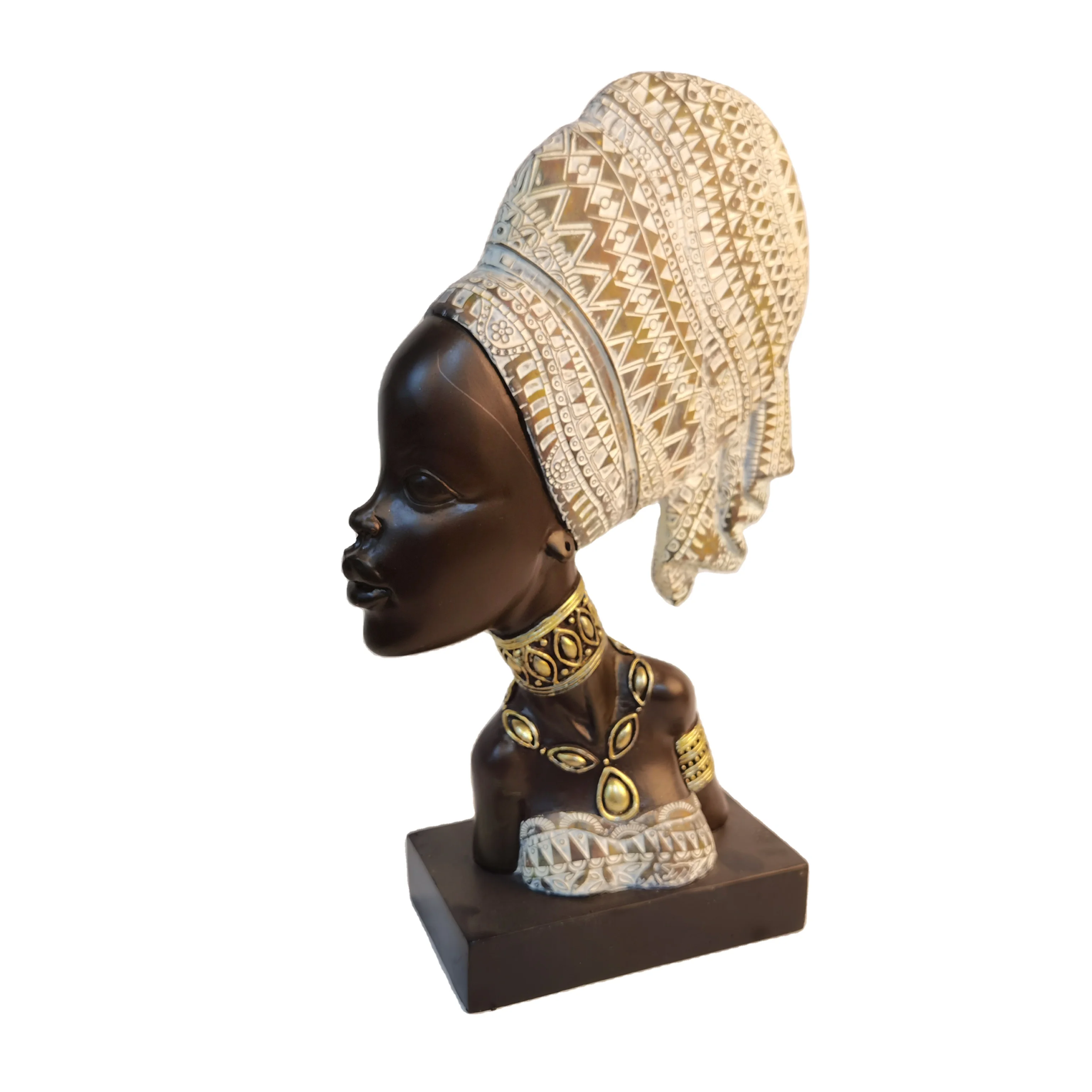  Горячая Распродажа скульптура Африканской женщины статуэтка