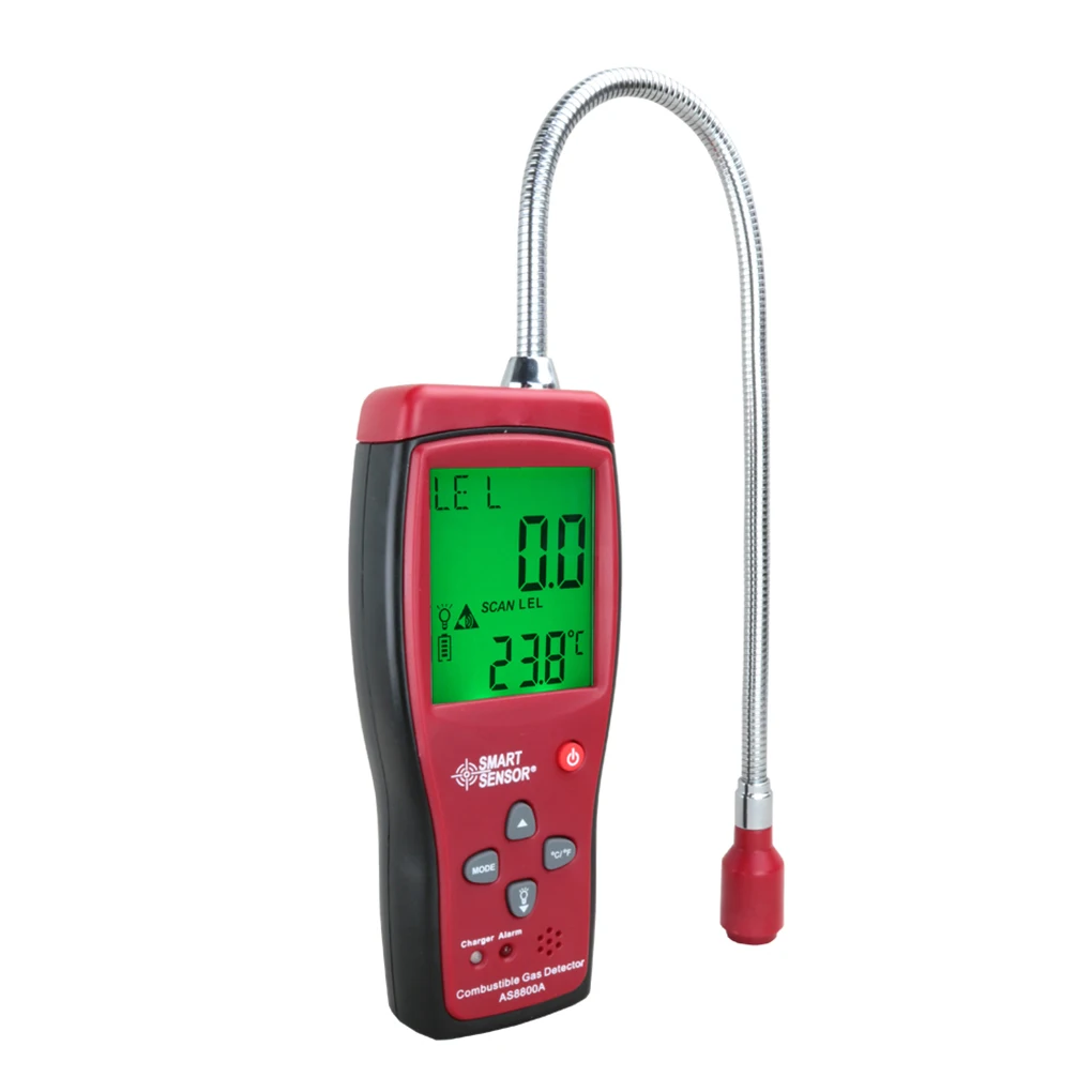 SMART SENSOR AS8800A Combustible Air Leak Detector Methane Tester Air Quality Meter Analyzer