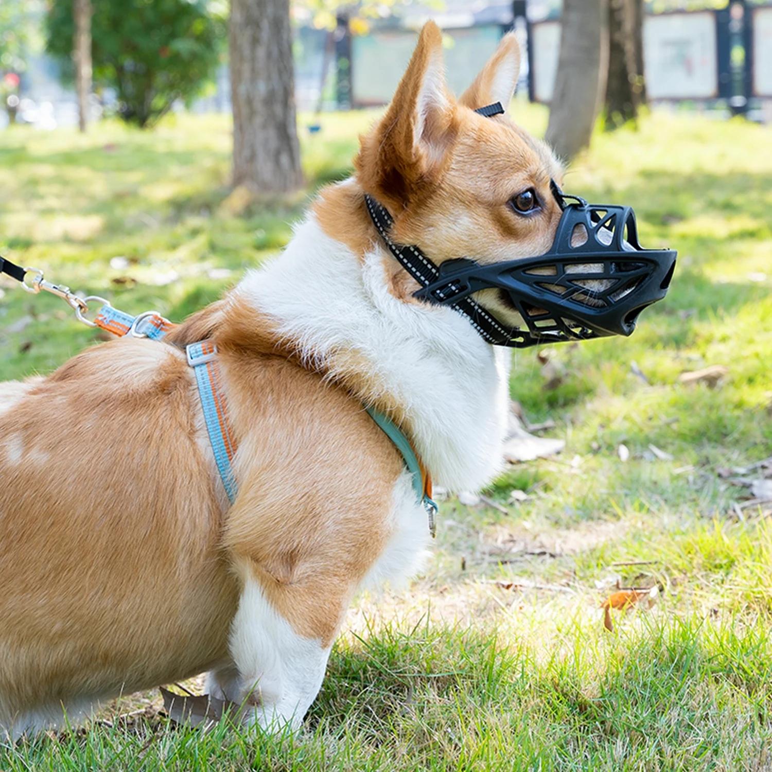 2023 new modern design anti bite high quality small big dog breathable dog muzzle