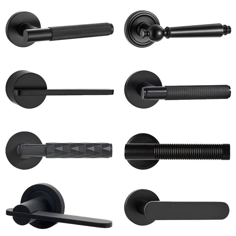 KOPPALIVE custom lever door handle mold modern interior door locks and handles set luxury brass door handle