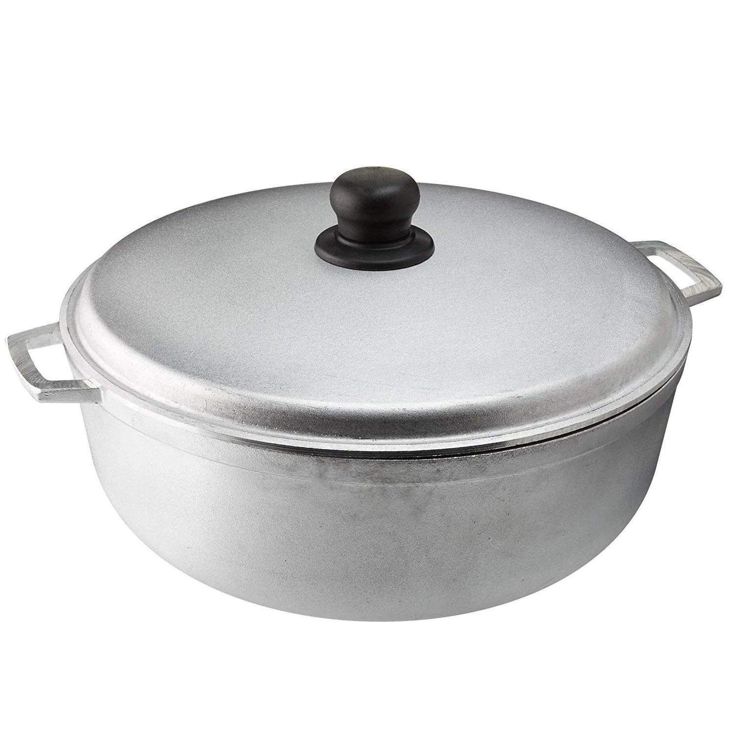 Aluminum 2.0Qt Handmade Traditional Colombian Caldero for Cooking and Serving, Silver