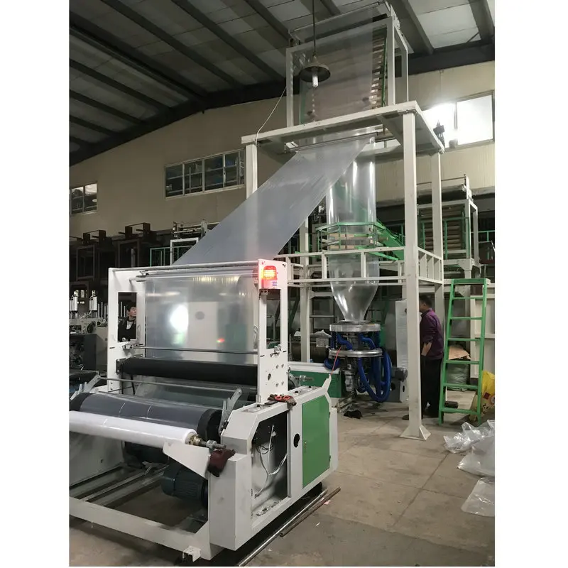 HSj-50 Film Blowing Extruder Machine Plastic Bag Extruder 600mm HDPE LDPE PE Film Blowing Machine