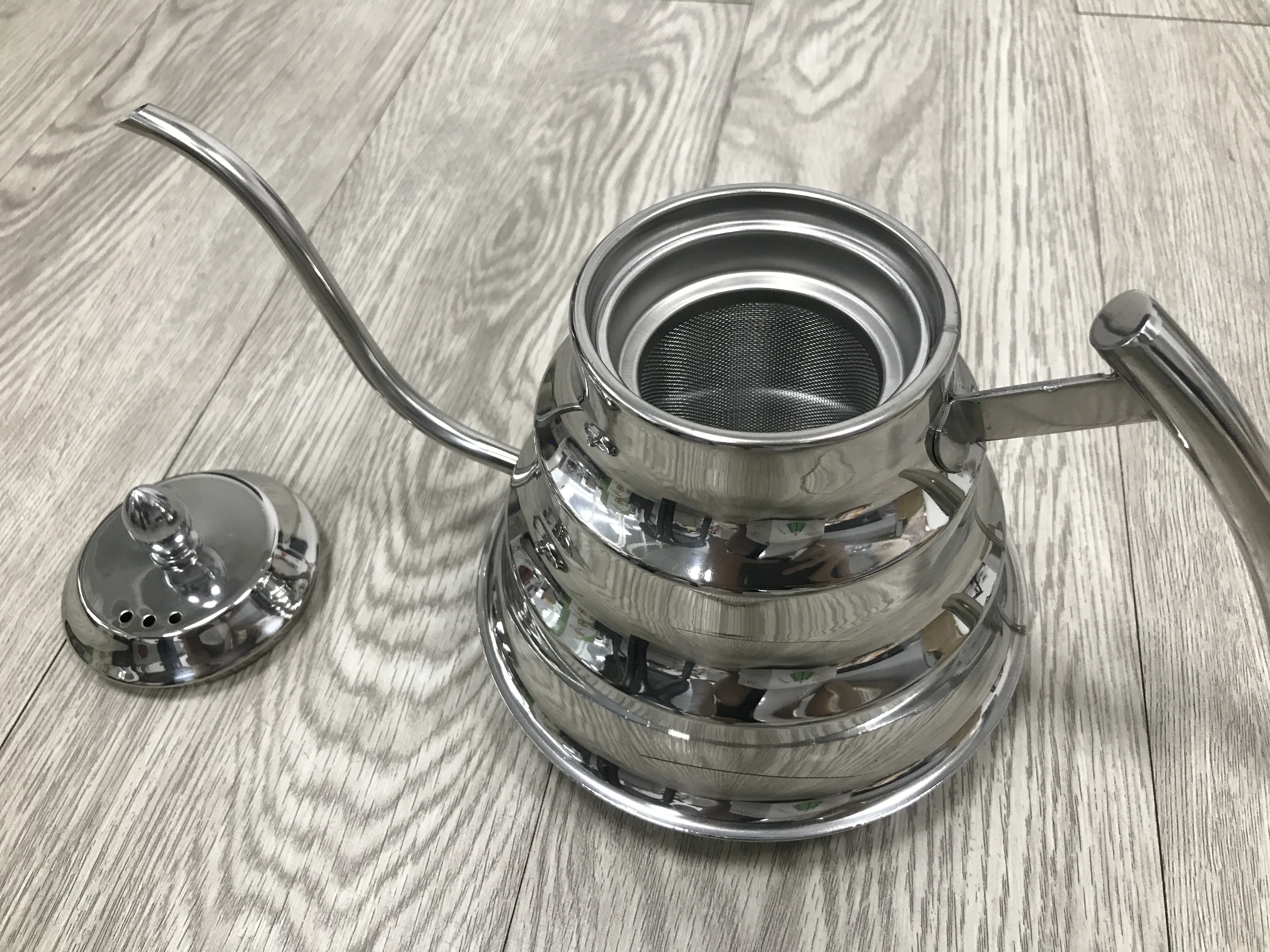 Southeast Asia Stainless Steel Water Kettle Goose Neck Kettle Coffee Kettle with Handle Tea Pot