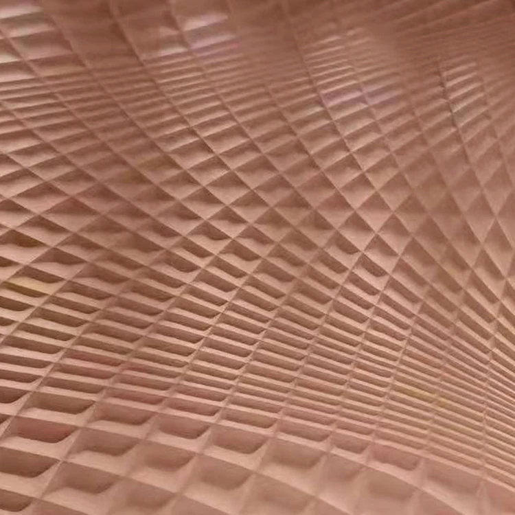 Custom Modern Irregular Art Curve Luxury Wave Wooden Decorative Wall Covering 3d Wall Panel