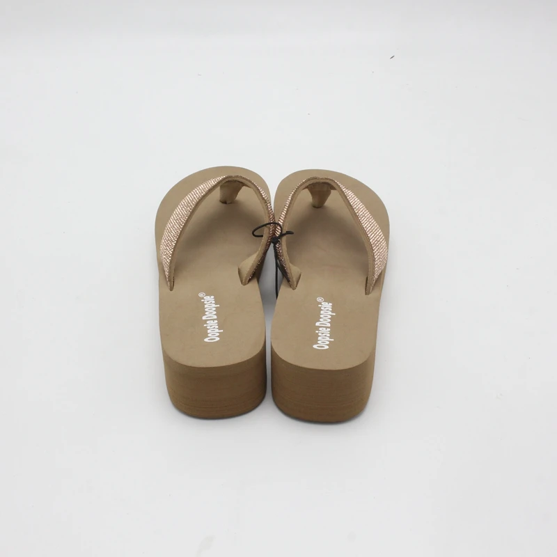 Lady EVA foaming sandals flip flops custom logo rhinestone decorative strap slippers