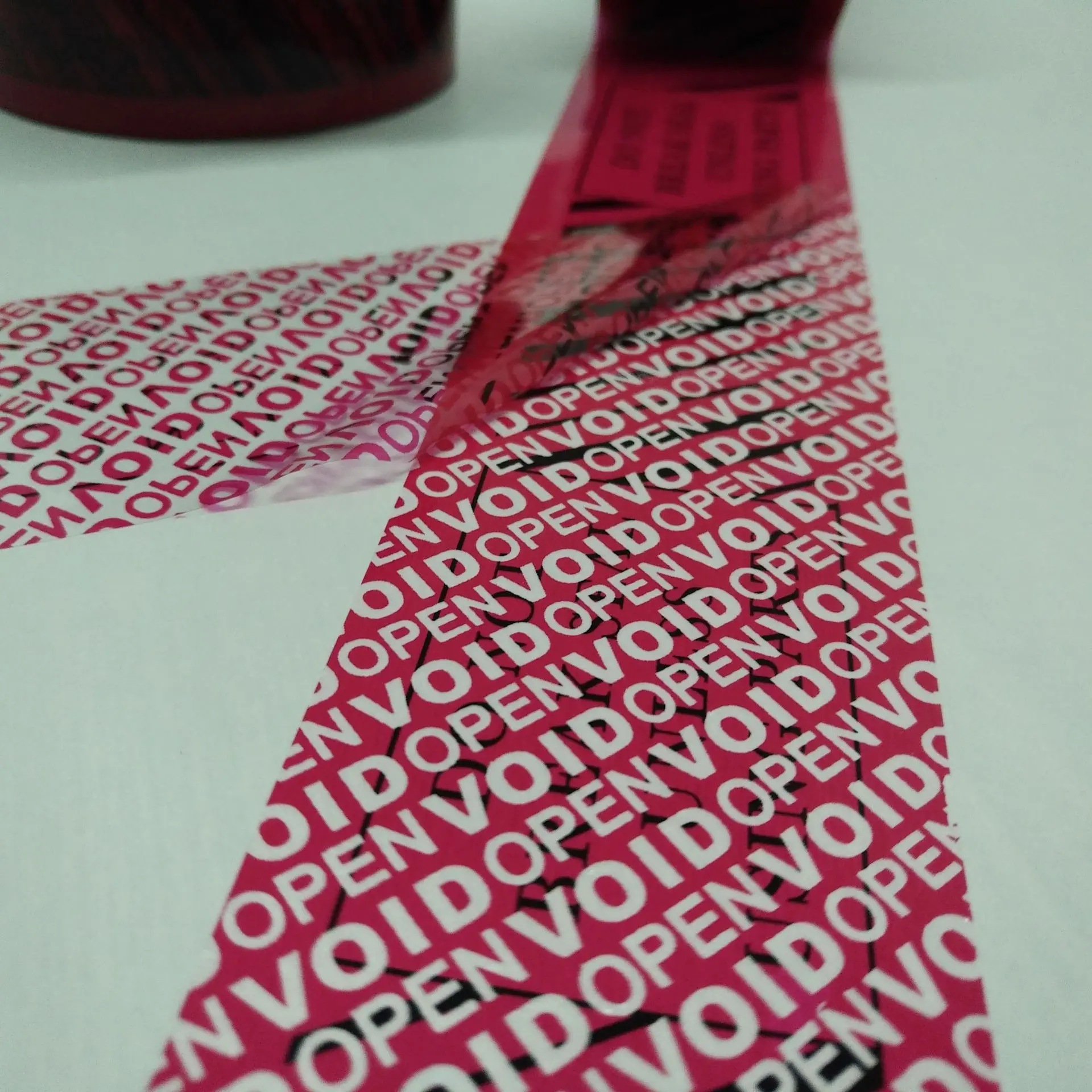 Transfer Tamper Evident Security Warranty Void Stickers/ Labels/ Seals Serial Numbers Tamper Seals Tape Custom Printing