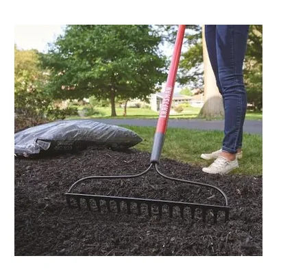 European Garden Top Seller Aluminium Rake High Quality Agricultural Tools Lawn Leveling Rake China Durable Corn Rake