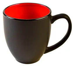 Manufacturer 6 cup set for Cappuccino Tea Cocoa Cereal matt color plain black ceramic mug