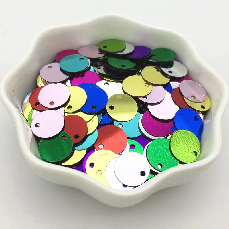 
iridescent pvc glitter sequins multicolor Children DIY sewing paillettes Loose Sequins 