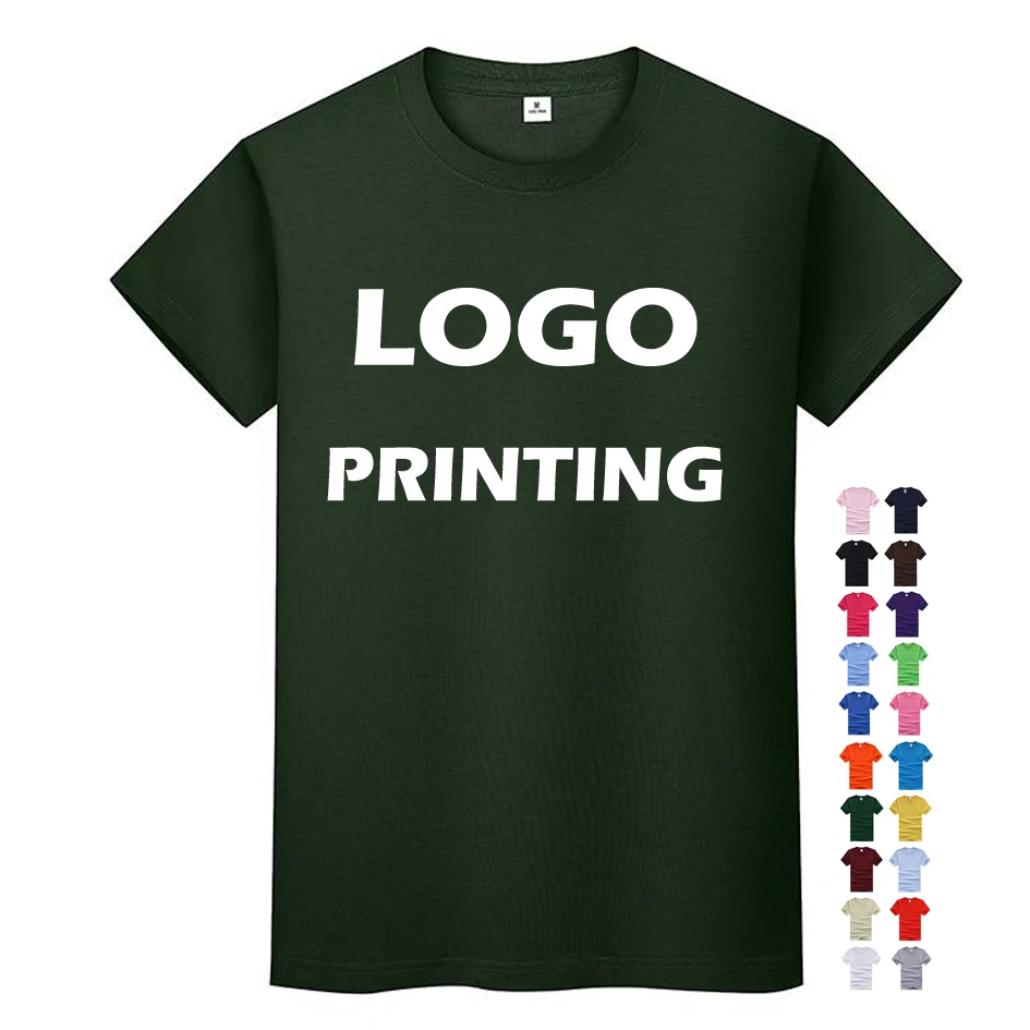 Short sleeve tshirt white 100% cotton basic plain blank custom logo printing round o neck summer ladies tees women t shirt