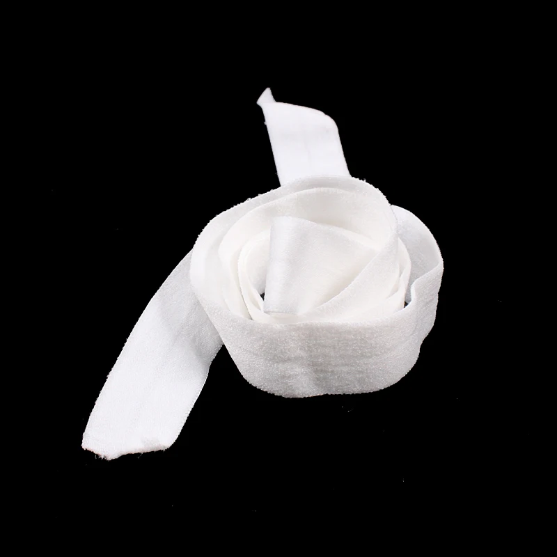 1 inch white fold over elastic band foldover elastic stain ribbon tape