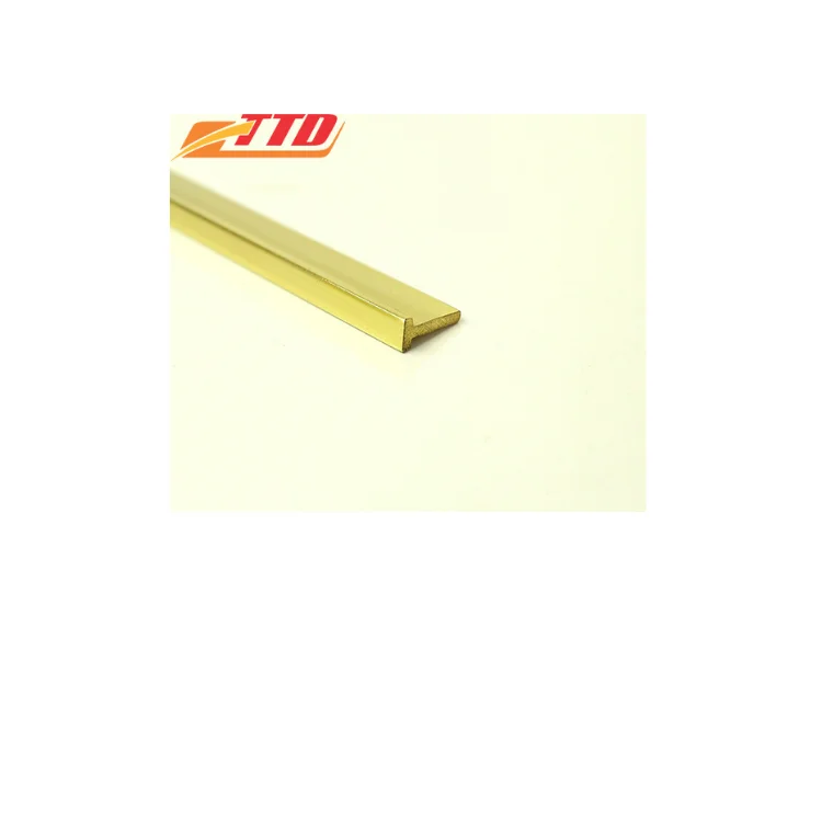 Factory Wholesale Custom Design Brass Profile Strips Efficient Production Metal Home Accessories Floor Decoration Brass TTD