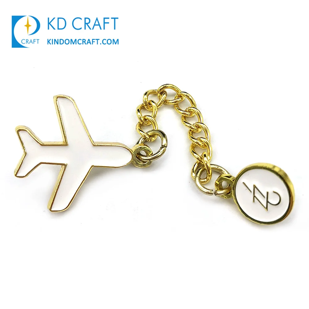 China manufacturers bulk cheap custom metal 3d aircraft badge silver gold plated aviator aviation airplane airbus lapel pin