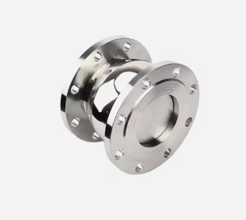 Sanitary SS304 SS316L Stainless Steel flange non return ball type double way check valve