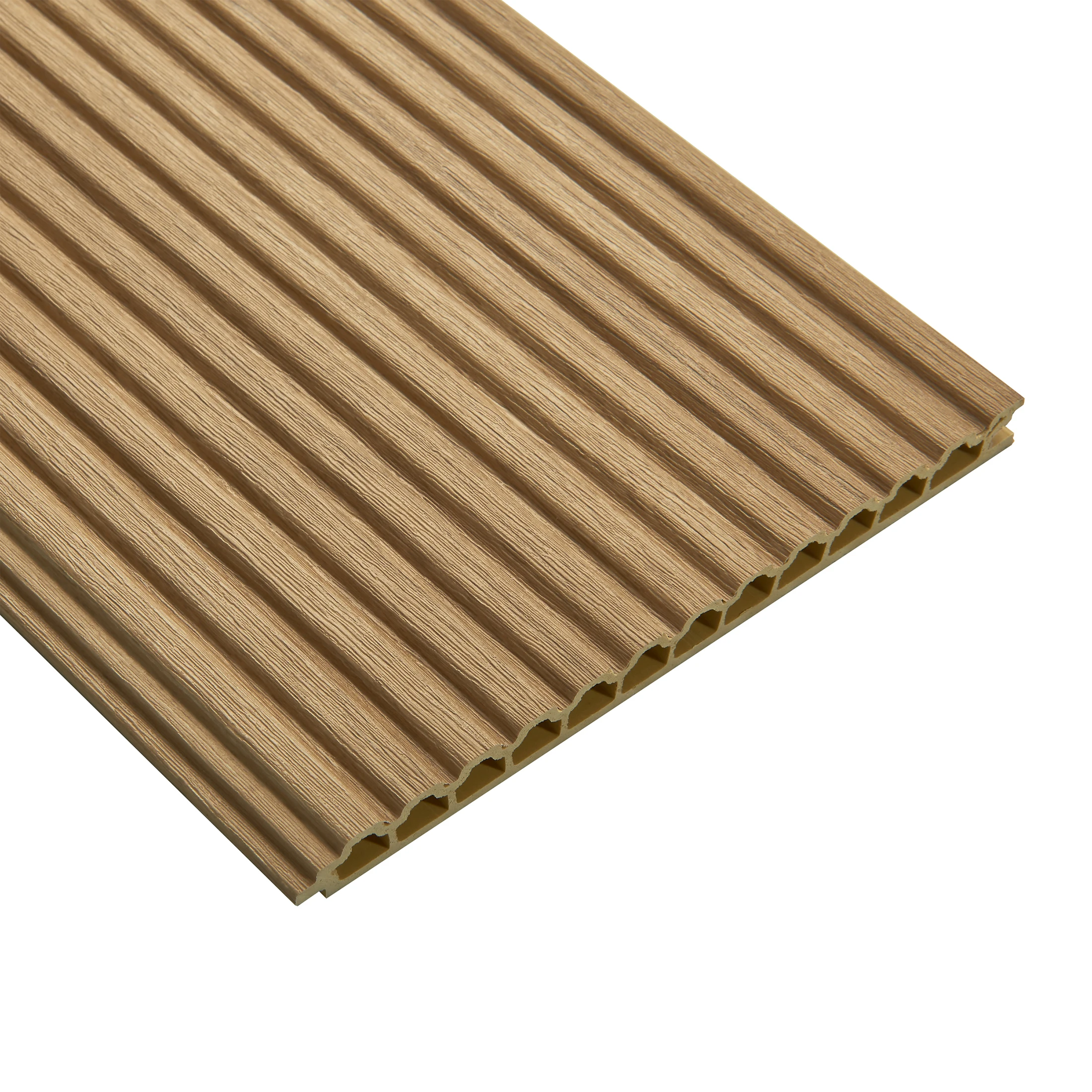 130MM Wave-shaped Interior Wood Fiber Integrated Wpc Composite Wall Panels Pvc Panel Ceiling for Decoration