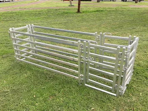 Galvanized livestock panel 16 foot au bull pen cattle panels with gate for sale